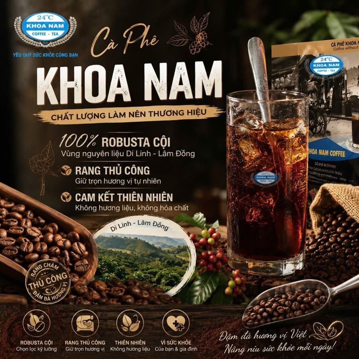 CÁCH NHẬN BIẾT CÀ PHÊ KHÔNG TẨM CHẤT PHỤ GIA